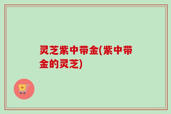 灵芝紫中带金(紫中带金的灵芝) 灵芝紫中带金(紫中带金的灵芝)