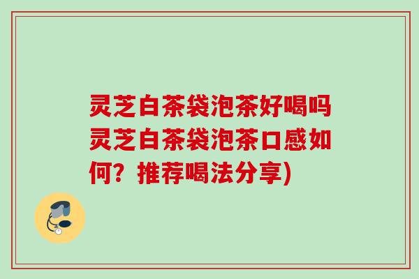 灵芝白茶袋泡茶好喝吗灵芝白茶袋泡茶口感如何?推荐喝法分享) 灵芝白茶袋泡茶好喝吗灵芝白茶袋泡茶口感如何?推荐喝法分享)
