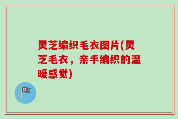 灵芝编织毛衣图片(灵芝毛衣,亲手编织的温暖感觉) 灵芝编织毛衣图片(灵芝毛衣,亲手编织的温暖感觉)