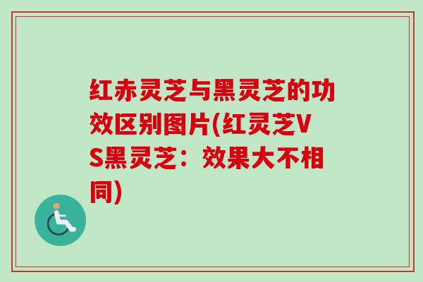 红赤灵芝与黑灵芝的功效区别图片(红灵芝VS黑灵芝：效果大不相同)