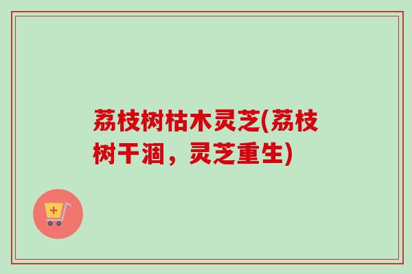 荔枝树枯木灵芝(荔枝树干涸,灵芝重生) 荔枝树枯木灵芝(荔枝树干涸,灵芝重生)