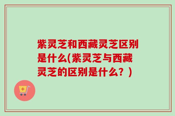 紫灵芝和西藏灵芝区别是什么(紫灵芝与西藏灵芝的区别是什么?) 紫灵芝和西藏灵芝区别是什么(紫灵芝与西藏灵芝的区别是什么?)