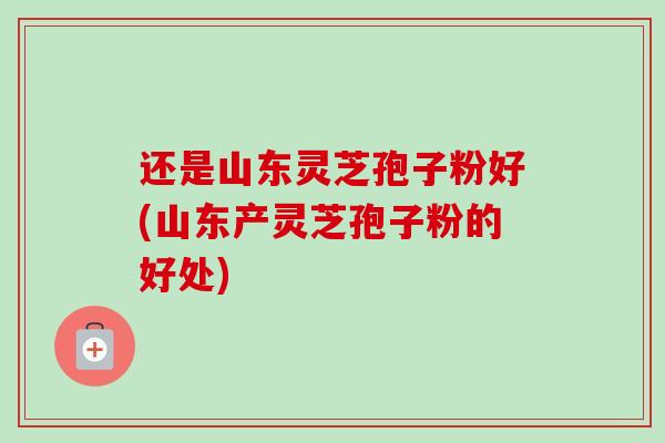 还是山东灵芝孢子粉好(山东产灵芝孢子粉的好处) 还是山东灵芝孢子粉好(山东产灵芝孢子粉的好处)