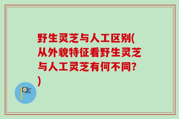 野生灵芝与人工区别(从外貌特征看野生灵芝与人工灵芝有何不同？)