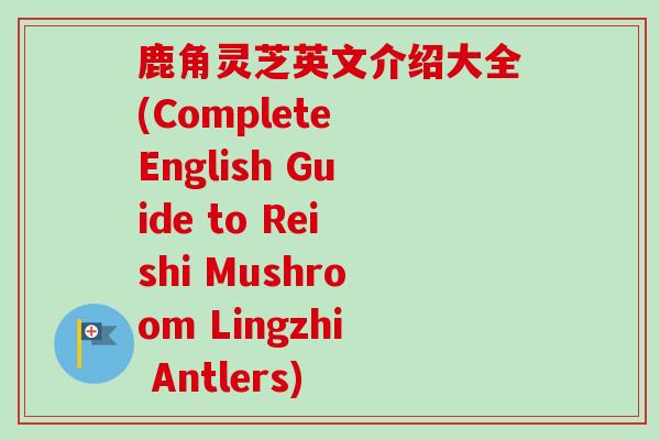 鹿角灵芝英文介绍大全(Complete English Guide to Reishi Mushroom Lingzhi Antlers)