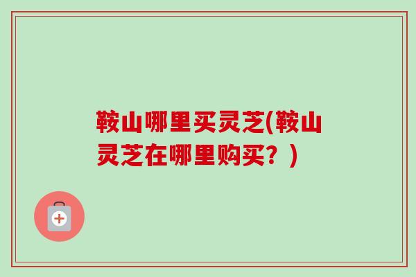 鞍山哪里买灵芝(鞍山灵芝在哪里购买？)