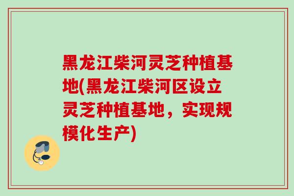 黑龙江柴河灵芝种植基地(黑龙江柴河区设立灵芝种植基地,实现规模化生产) 黑龙江柴河灵芝种植基地(黑龙江柴河区设立灵芝种植基地,实现规模化生产)