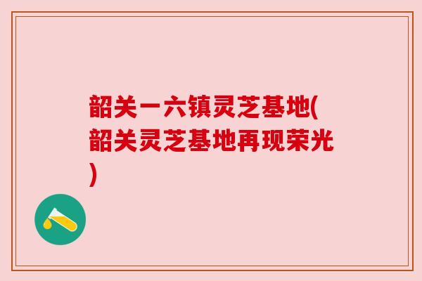 韶关一六镇灵芝基地(韶关灵芝基地再现荣光)