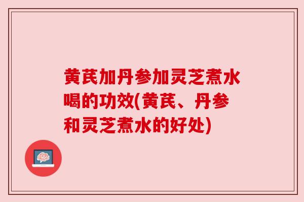 黄芪加丹参加灵芝煮水喝的功效(黄芪、丹参和灵芝煮水的好处)