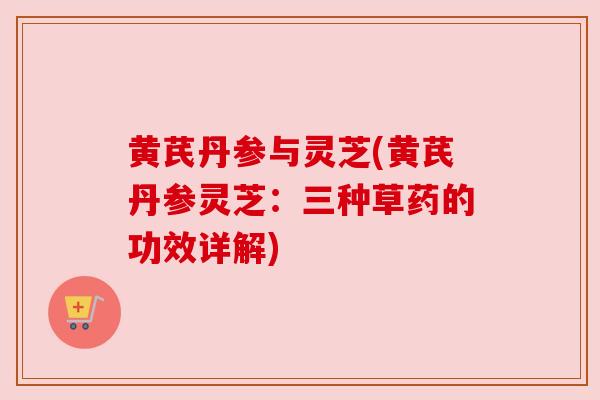 黄芪丹参与灵芝(黄芪丹参灵芝:三种草药的功效详解) 黄芪丹参与灵芝(黄芪丹参灵芝:三种草药的功效详解)
