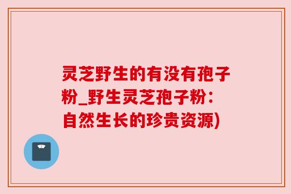 灵芝野生的有没有孢子粉_野生灵芝孢子粉:自然生长的珍贵资源) 灵芝野生的有没有孢子粉_野生灵芝孢子粉:自然生长的珍贵资源)