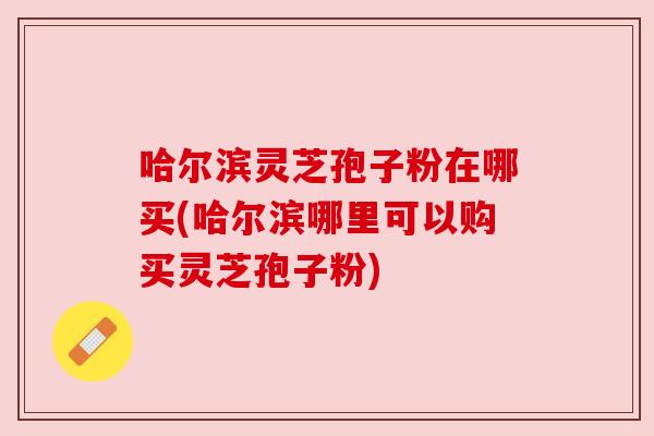 哈尔滨灵芝孢子粉在哪买(哈尔滨哪里可以购买灵芝孢子粉)