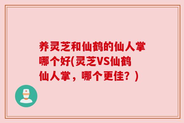 养灵芝和仙鹤的仙人掌哪个好(灵芝VS仙鹤仙人掌，哪个更佳？)