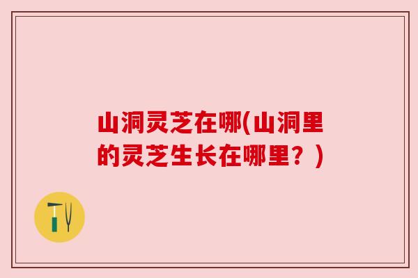 山洞灵芝在哪(山洞里的灵芝生长在哪里？)