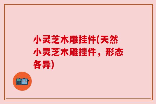 小灵芝木雕挂件(天然小灵芝木雕挂件，形态各异)