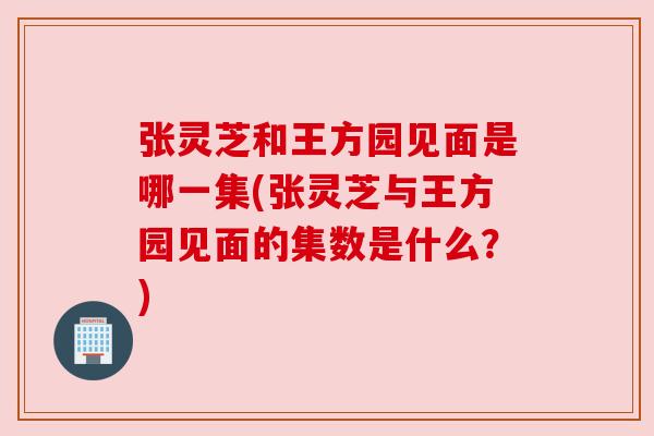 张灵芝和王方园见面是哪一集(张灵芝与王方园见面的集数是什么？)