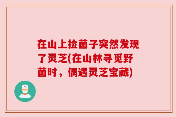 在山上捡菌子突然发现了灵芝(在山林寻觅野菌时,偶遇灵芝宝藏) 在山上捡菌子突然发现了灵芝(在山林寻觅野菌时,偶遇灵芝宝藏)