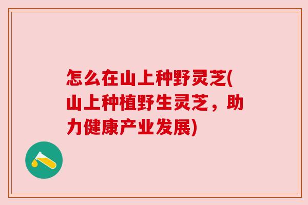 怎么在山上种野灵芝(山上种植野生灵芝，助力健康产业发展)
