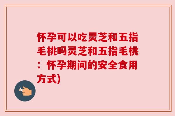 怀孕可以吃灵芝和五指毛桃吗灵芝和五指毛桃:怀孕期间的安全食用方式) 怀孕可以吃灵芝和五指毛桃吗灵芝和五指毛桃:怀孕期间的安全食用方式)