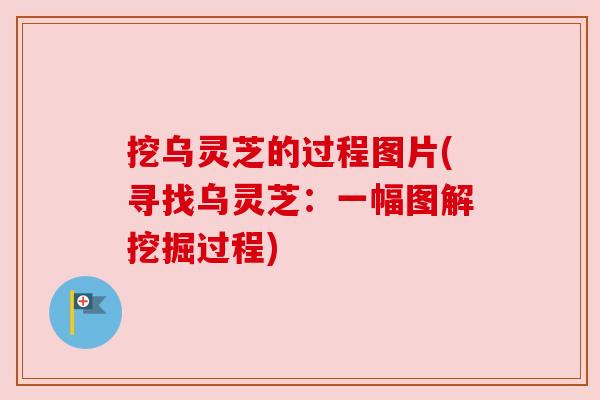 挖乌灵芝的过程图片(寻找乌灵芝:一幅图解挖掘过程) 挖乌灵芝的过程图片(寻找乌灵芝:一幅图解挖掘过程)