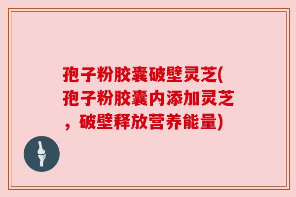 孢子粉胶囊破壁灵芝(孢子粉胶囊内添加灵芝,破壁释放营养能量) 孢子粉胶囊破壁灵芝(孢子粉胶囊内添加灵芝,破壁释放营养能量)
