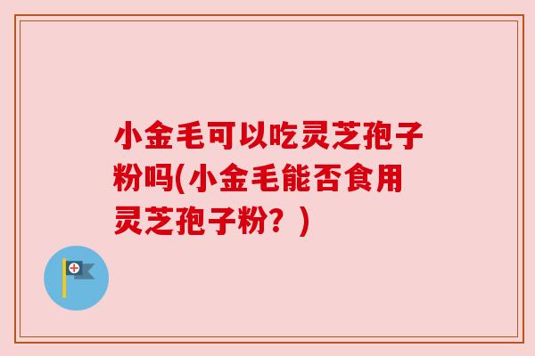 小金毛可以吃灵芝孢子粉吗(小金毛能否食用灵芝孢子粉？)