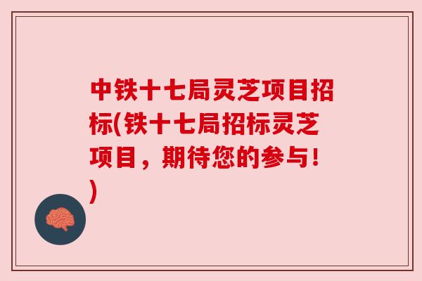 中铁十七局灵芝项目招标(铁十七局招标灵芝项目,期待您的参与!) 中铁十七局灵芝项目招标(铁十七局招标灵芝项目,期待您的参与!)