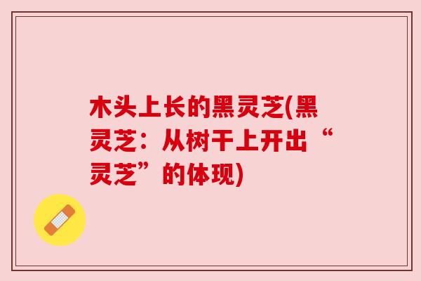木头上长的黑灵芝(黑灵芝:从树干上开出“灵芝”的体现) 木头上长的黑灵芝(黑灵芝:从树干上开出“灵芝”的体现)