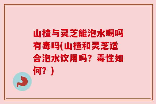 山楂与灵芝能泡水喝吗有毒吗(山楂和灵芝适合泡水饮用吗?毒性如何?) 山楂与灵芝能泡水喝吗有毒吗(山楂和灵芝适合泡水饮用吗?毒性如何?)
