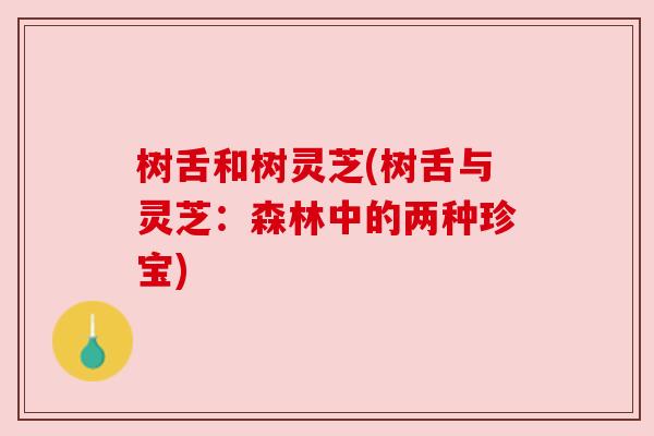 树舌和树灵芝(树舌与灵芝：森林中的两种珍宝)