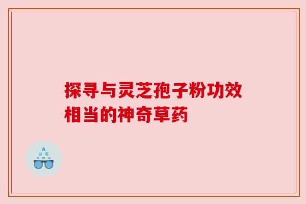 探寻与灵芝孢子粉功效相当的神奇草药 探寻与灵芝孢子粉功效相当的神奇草药