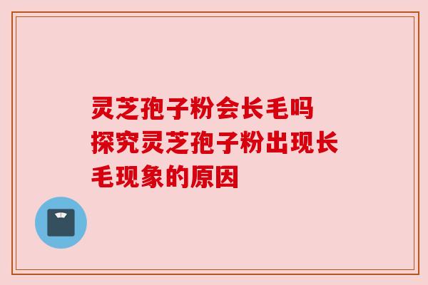 灵芝孢子粉会长毛吗 探究灵芝孢子粉出现长毛现象的原因 灵芝孢子粉会长毛吗 探究灵芝孢子粉出现长毛现象的原因