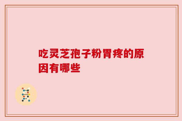吃灵芝孢子粉胃疼的原因有哪些