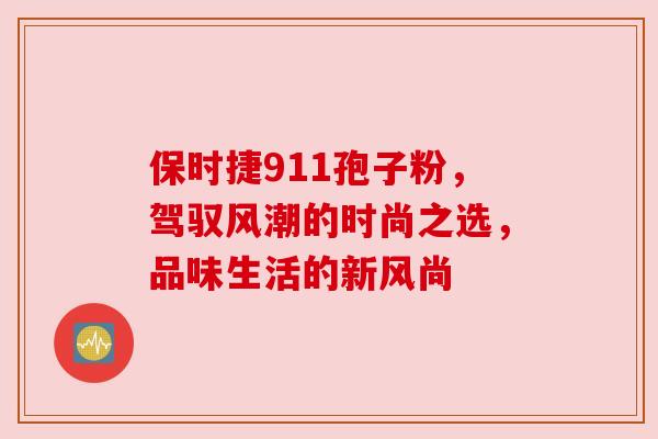 保时捷911孢子粉，驾驭风潮的时尚之选，品味生活的新风尚